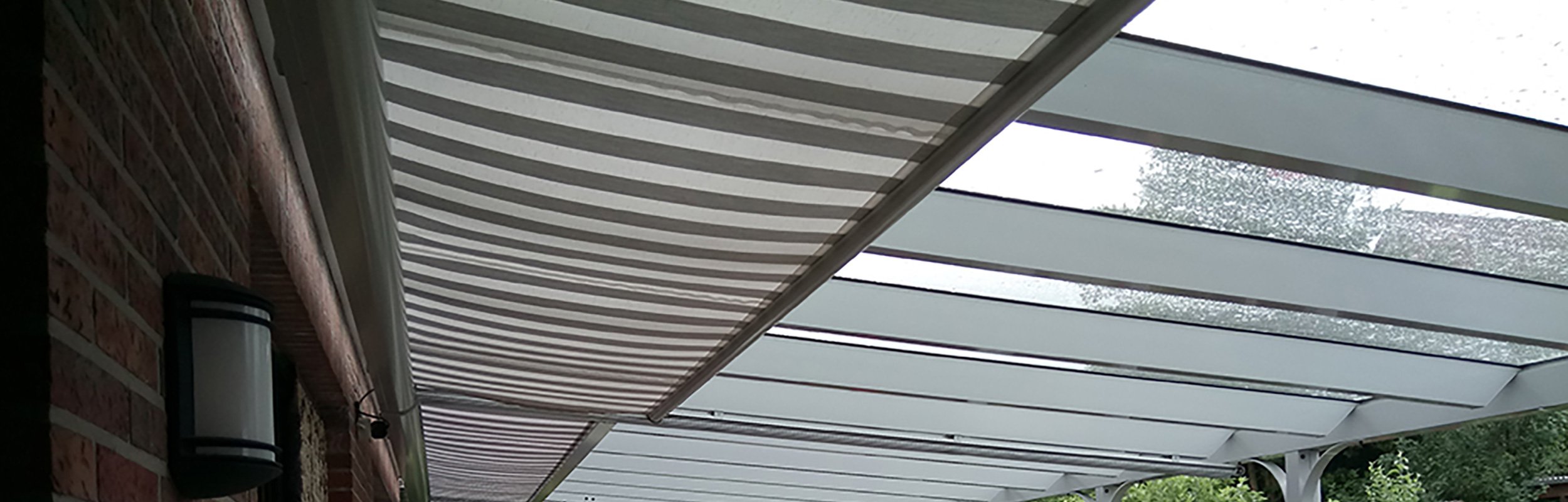 Interior shading awning