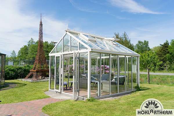 Vario-TH as a glass house in the color white