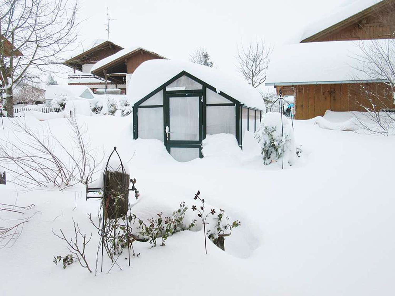 Das Gewächshaus "bio-top" für Schneelasten bis 150 kg.
