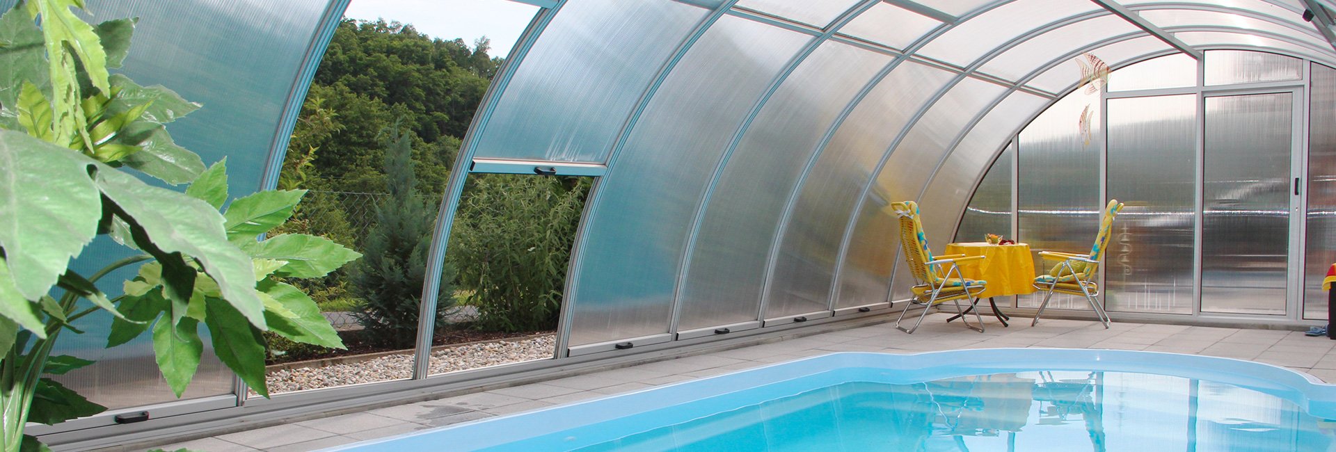 Swimming pool enclosures from Hoklartherm