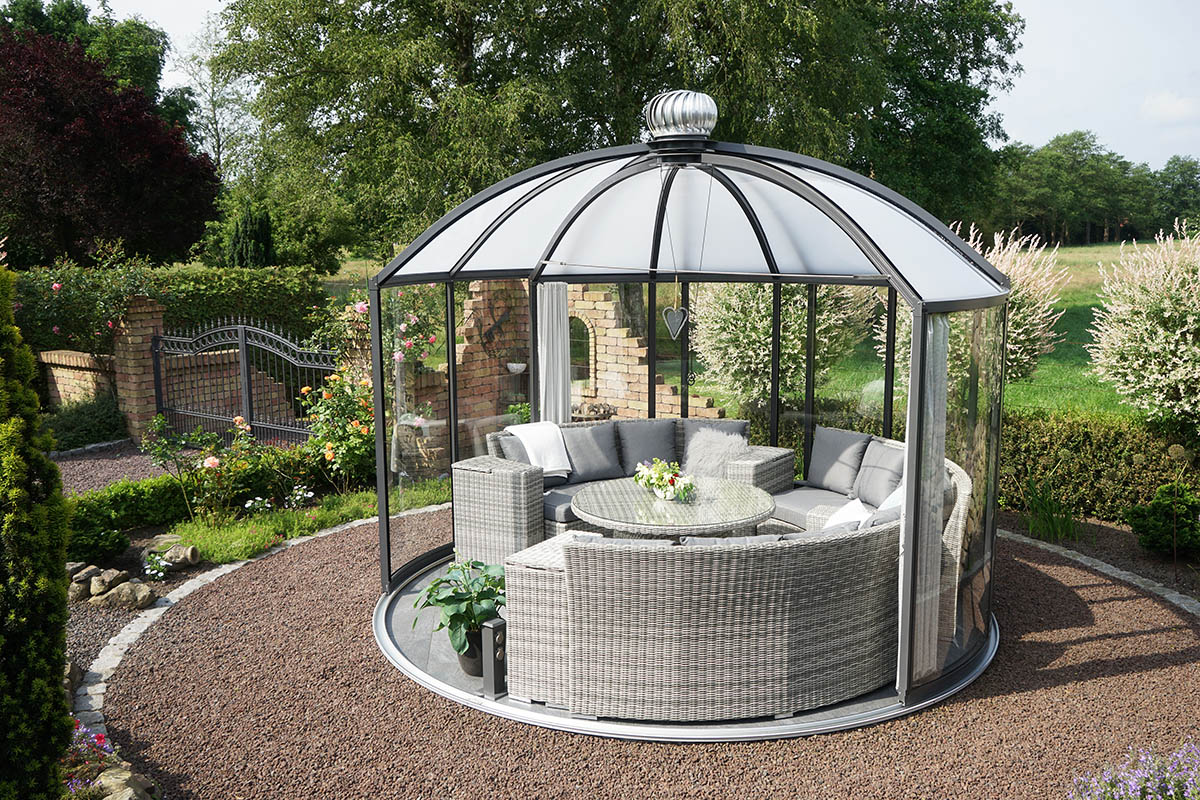 Unser Garten-Pavillon 'Rondo VK' mit Kuppeldach