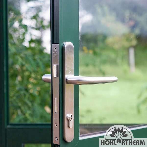 Close-up of Greenhouse BioTop door handle