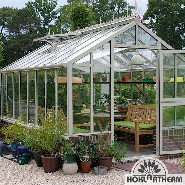 Bio-Top t-line greenhouse with white frame