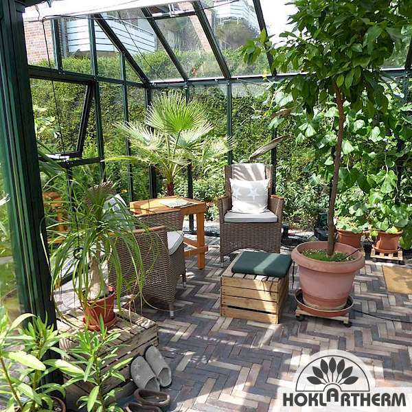 Cozy interior design in the York greenhouse
