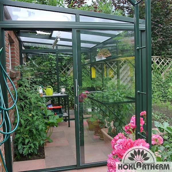 Lean-to greenhouse Viola from Hoklartherm