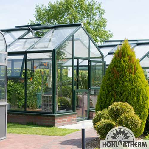 Greenhouses in the exhibiton garden in Apen