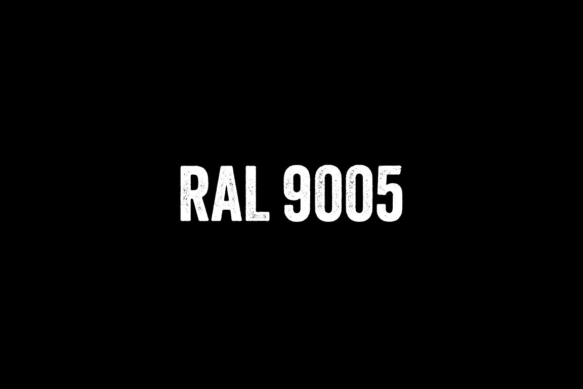 RAL 9005 Farbton Tiefschwarz